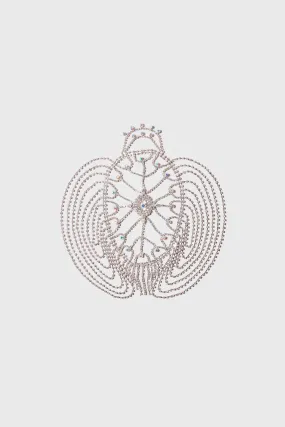 1920s Rhinestone Chain Cage Headpiece