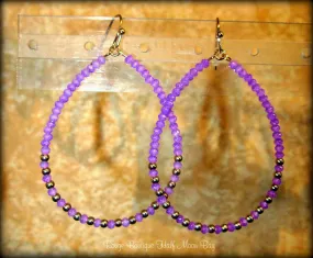 Boho teardrop bead earrings