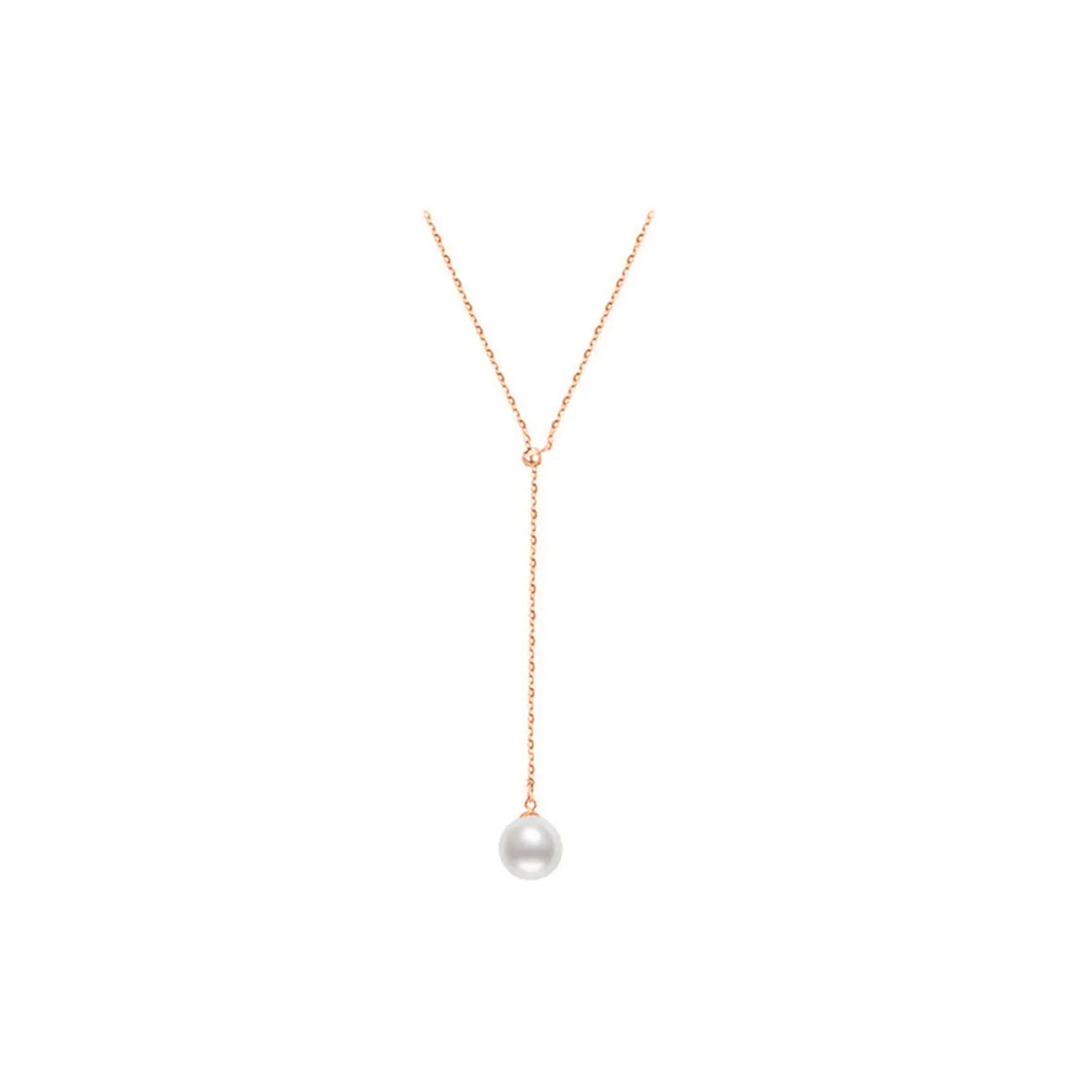 Elegant Akoya Pearl 18K Solid Gold﻿ Necklace KN00088