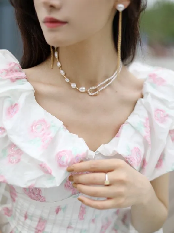 Embellish Series  Dual-Wear Choker Necklace