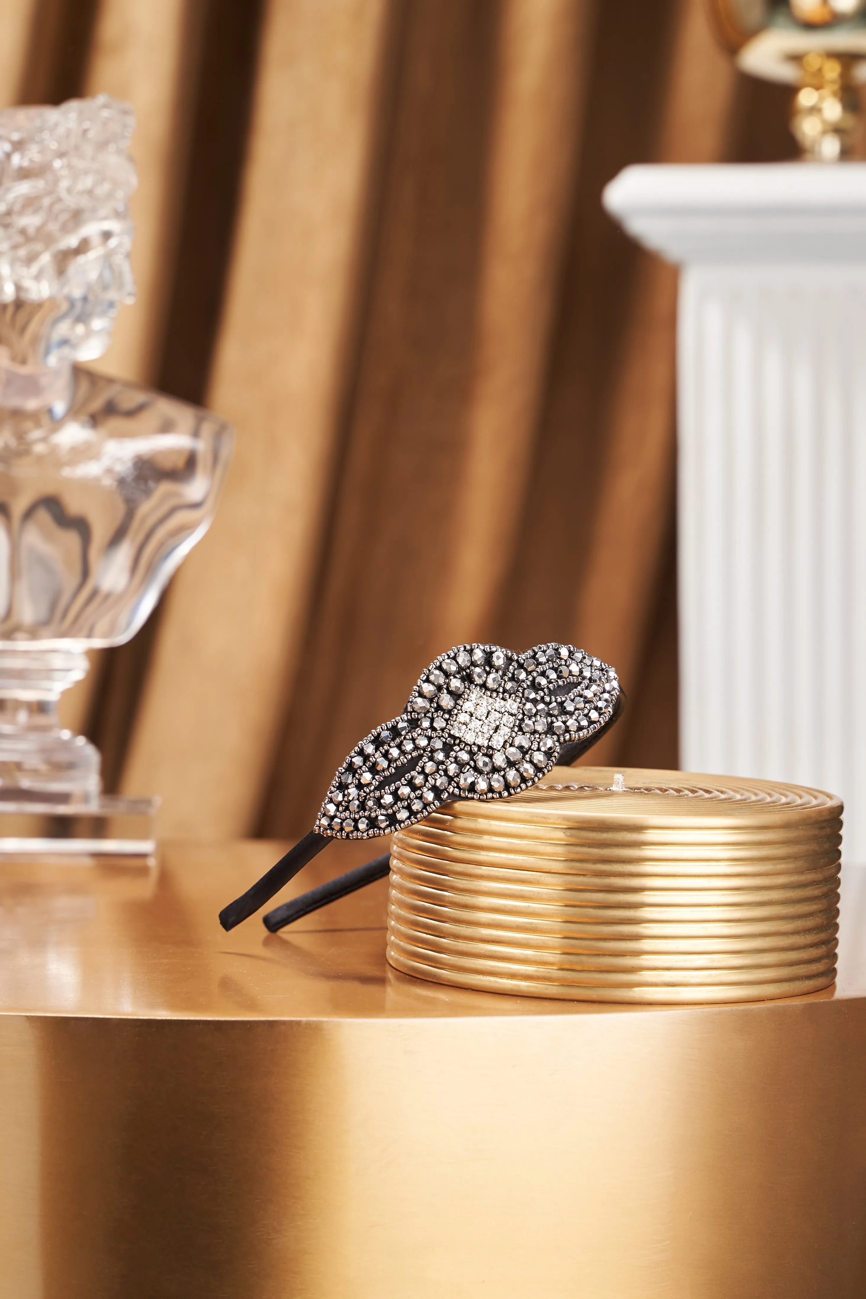 Embellished Rhinestone Beaded Headband