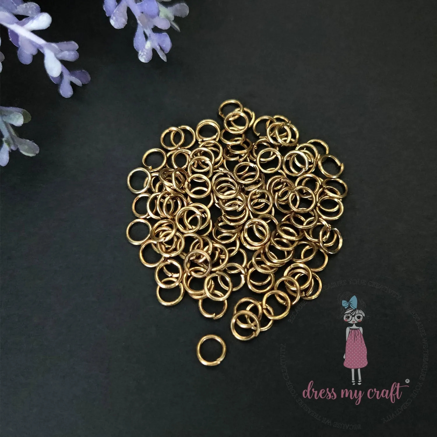 Jump Rings - Golden Antique 7 X 5MM