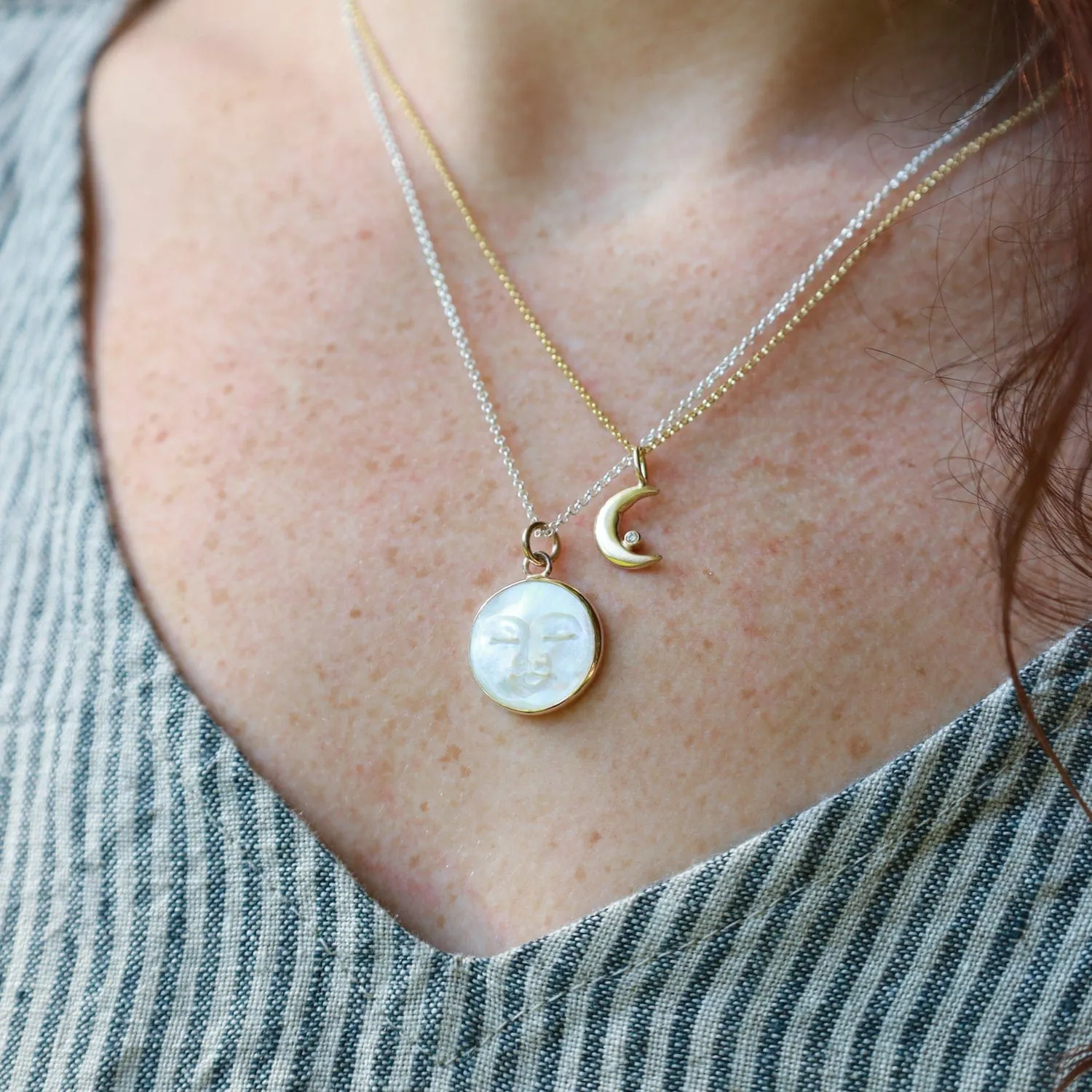 Lunarian Necklace - Mother of Pearl