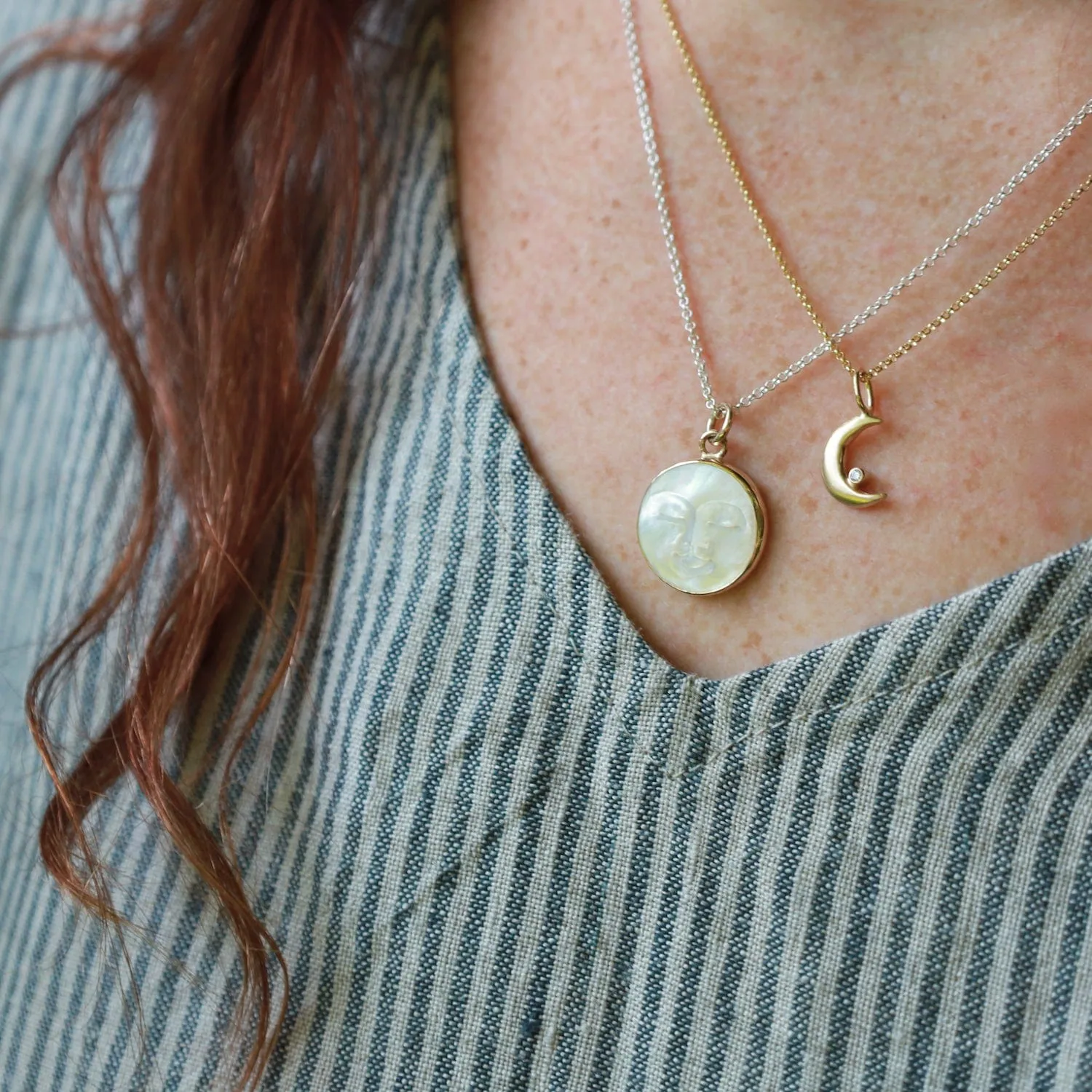 Lunarian Necklace - Mother of Pearl