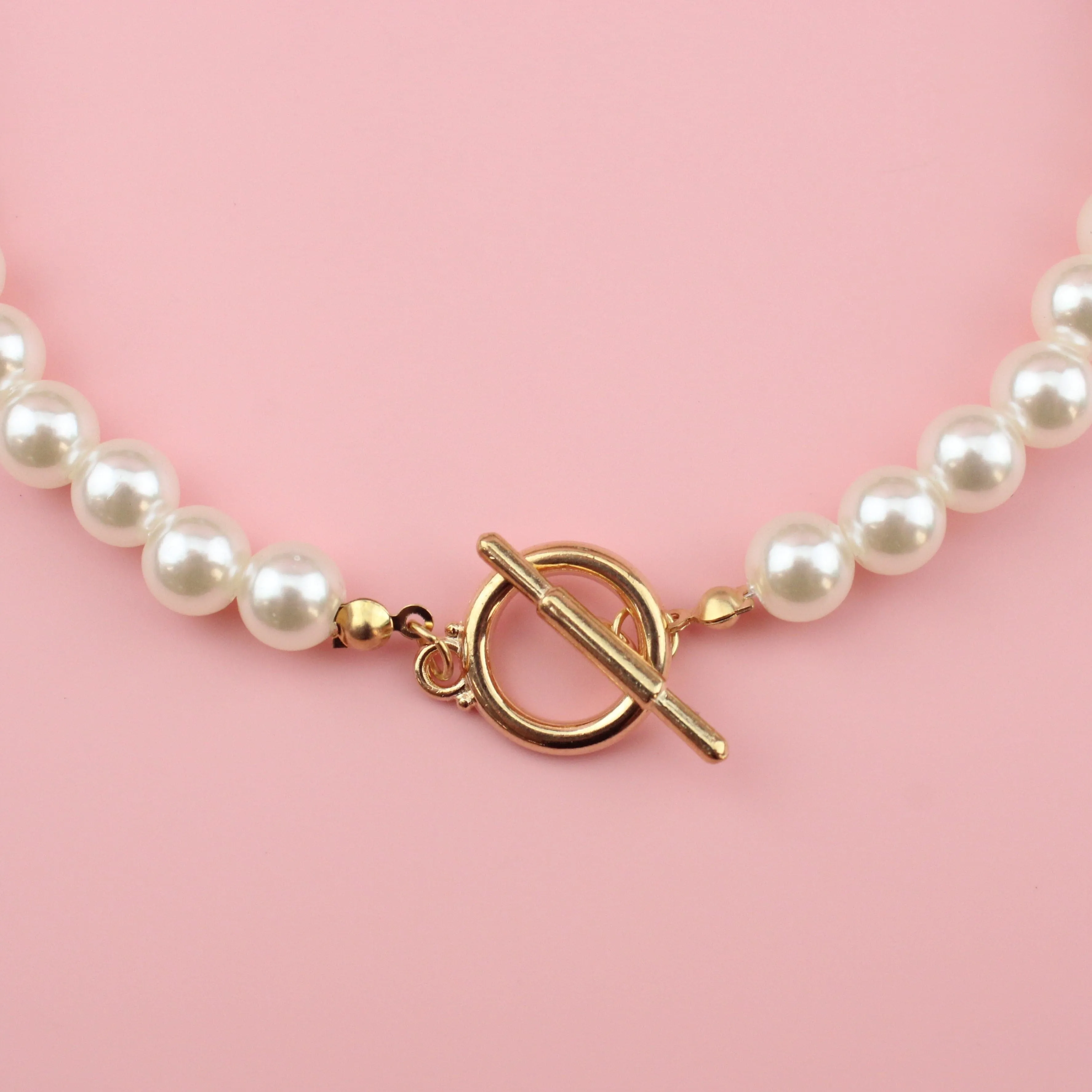 Pearlfectly Simple Necklace (Gold Plated)