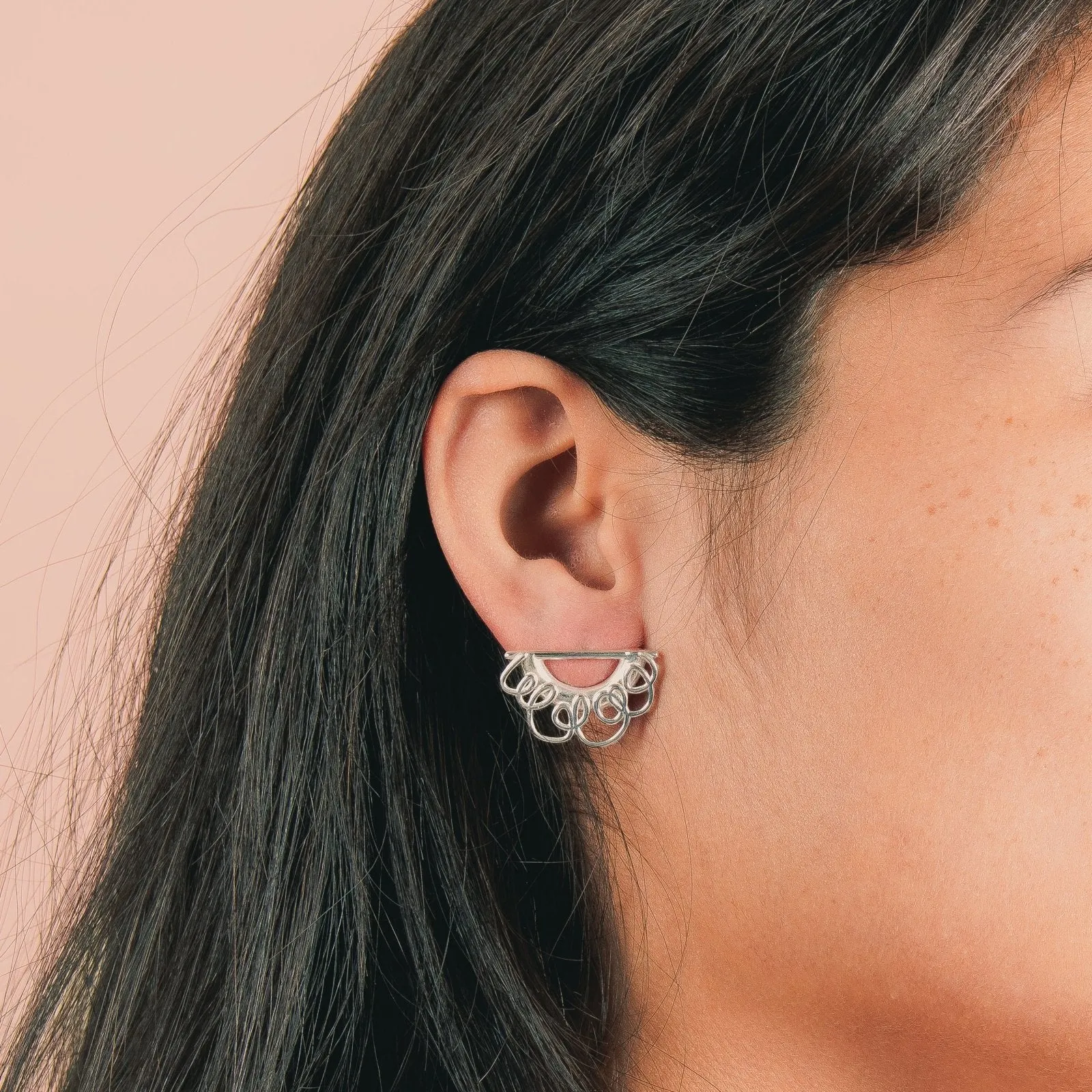 Scribble Stud Earrings