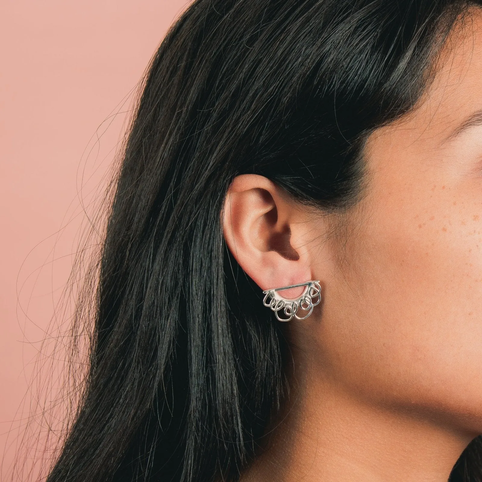 Scribble Stud Earrings