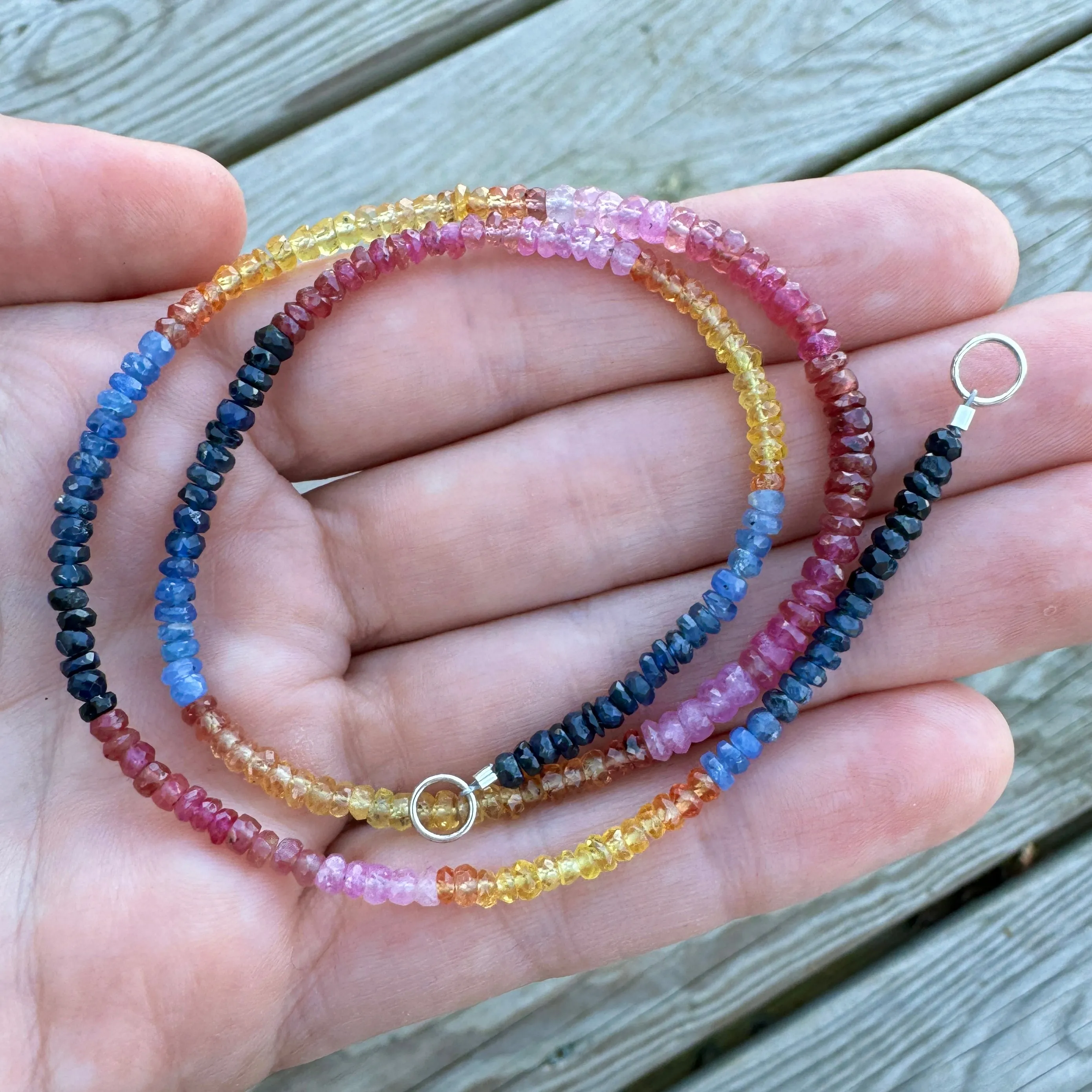 Small Ombre Sunset Sapphire Strand