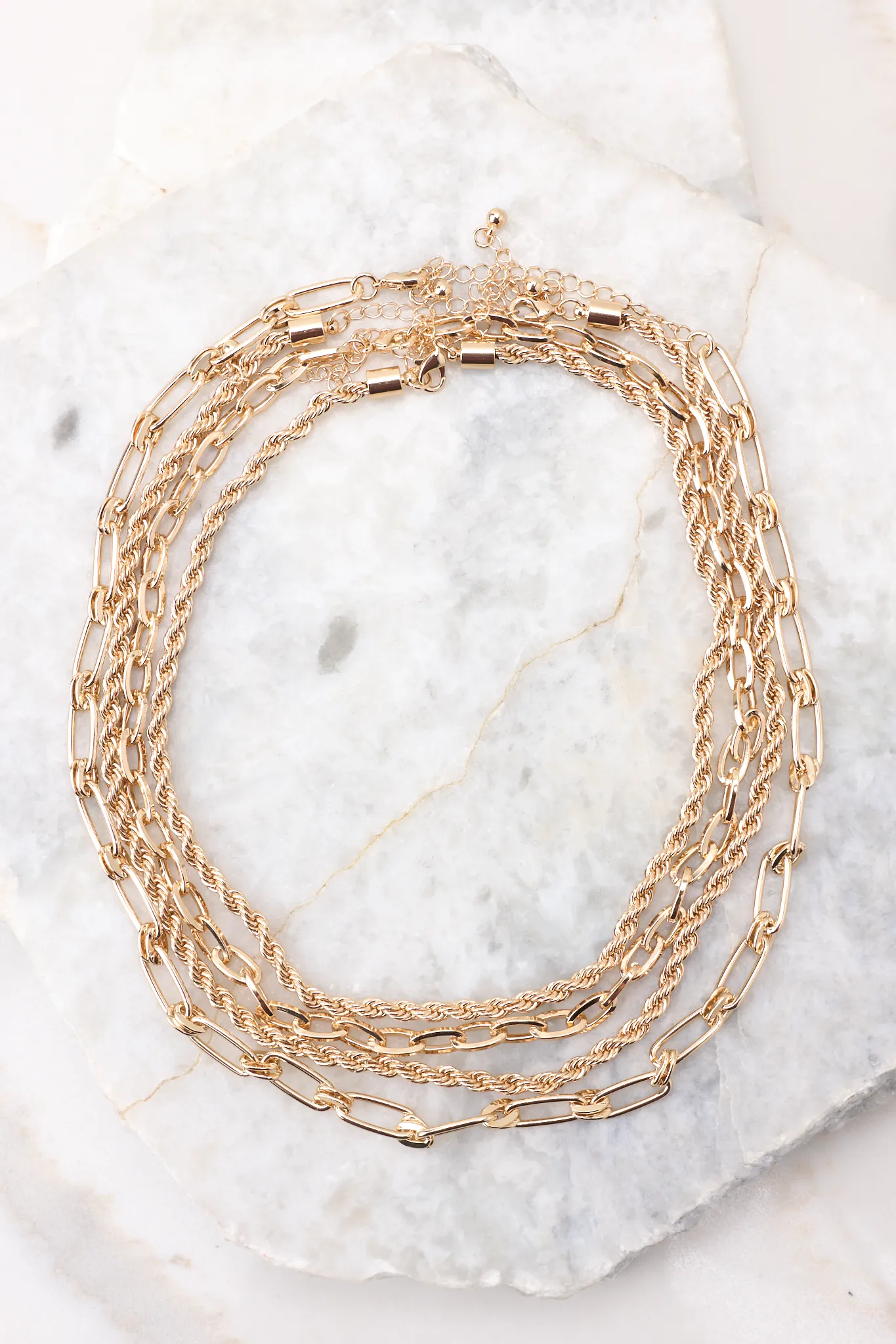 Stronger Now Gold Layered Necklace