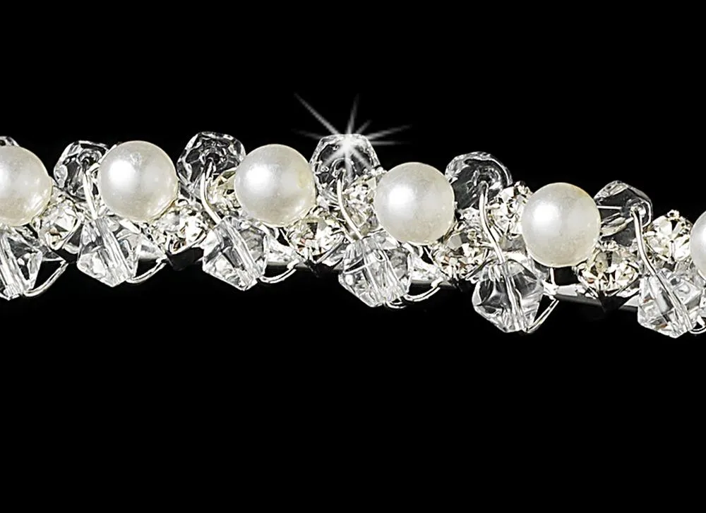 Swarovski Crystal & Pearl Wedding Headband