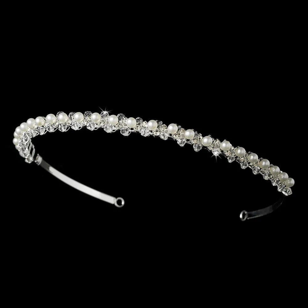 Swarovski Crystal & Pearl Wedding Headband