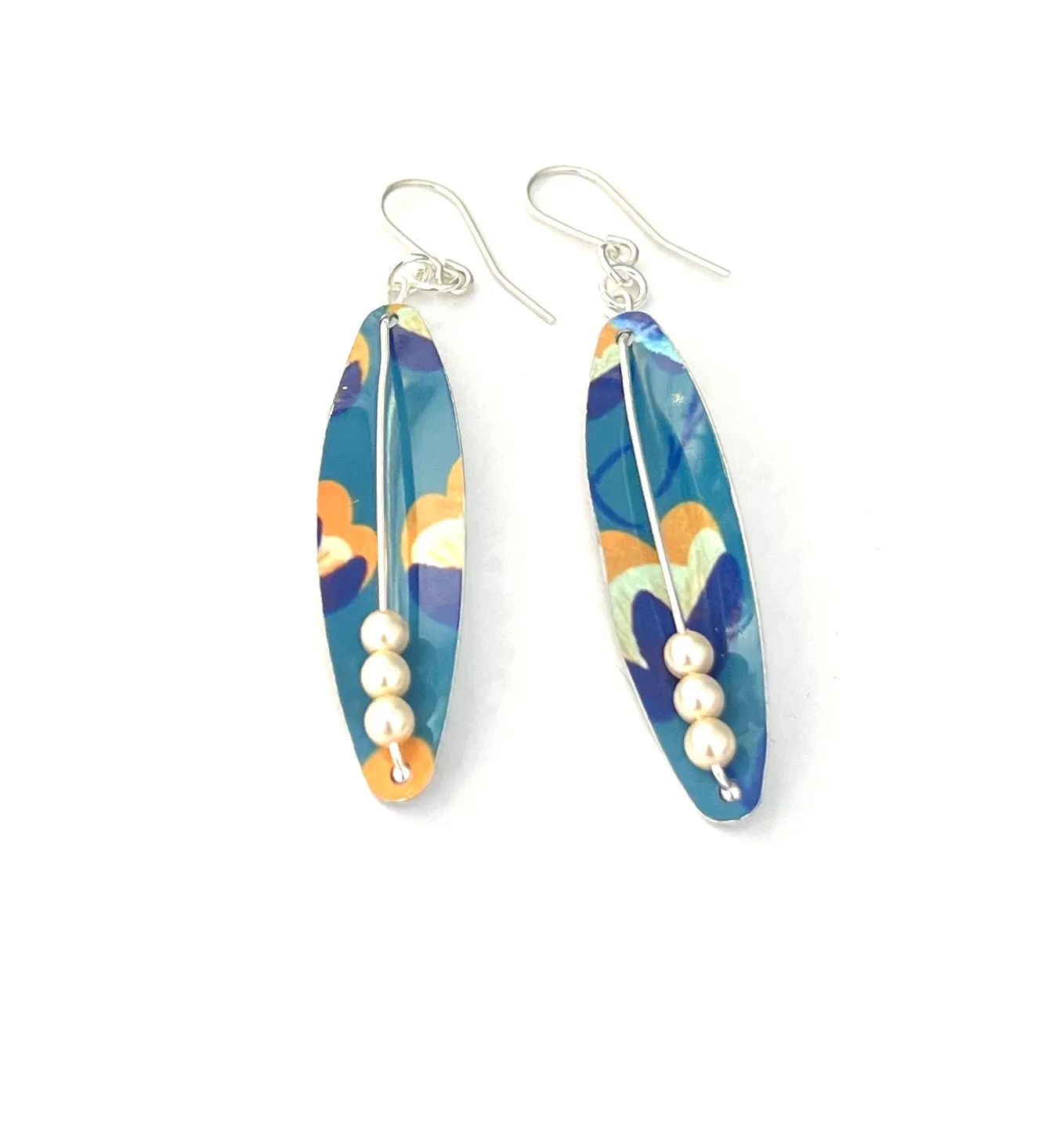 Tulip style pod style Earrings