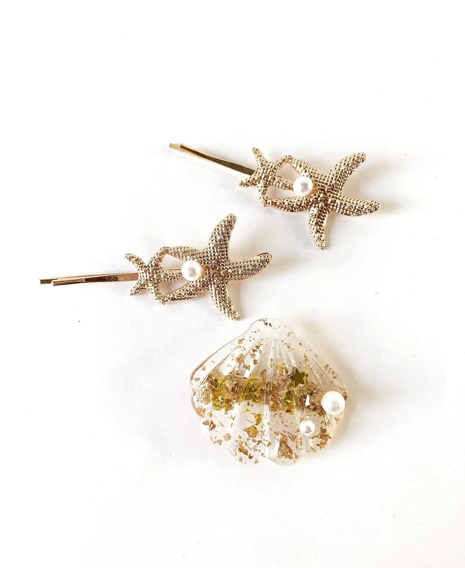 Twin Starfish Bobby Pin