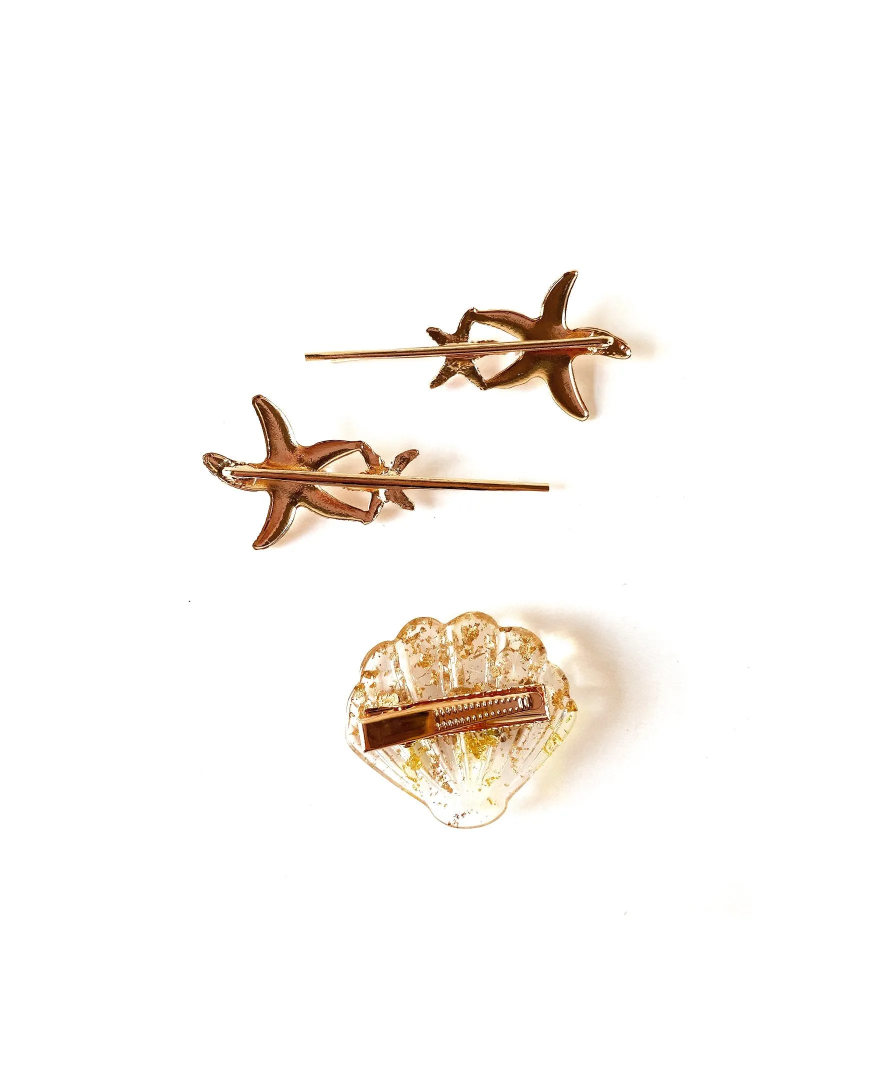 Twin Starfish Bobby Pin